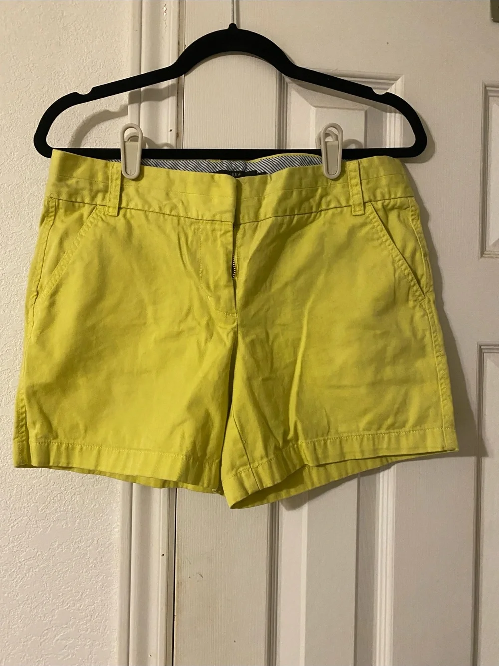 J. Crew Lemon Yellow Cotton Bermuda Shorts